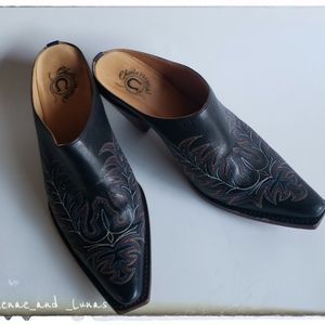 Charlie 1 Horse Lucchese Western Black Leather 8.0